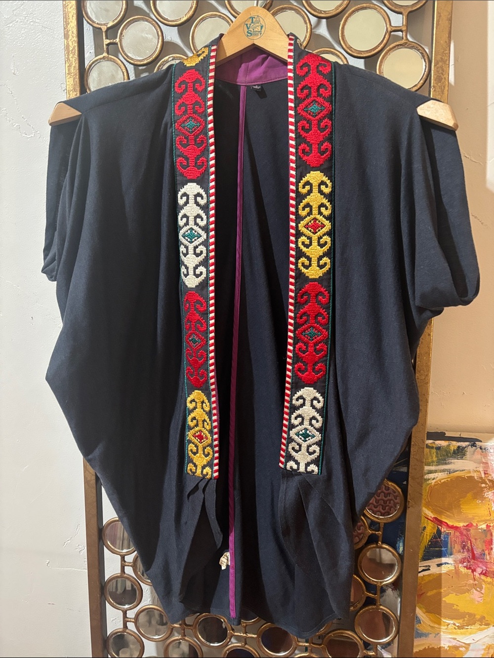 Anthropologie One September Embroidered top